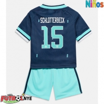 Camiseta Alemania Nico Schlotterbeck #15 Visitante Equipación para niños Mundial 2026 manga corta (+ pantalones cortos)
